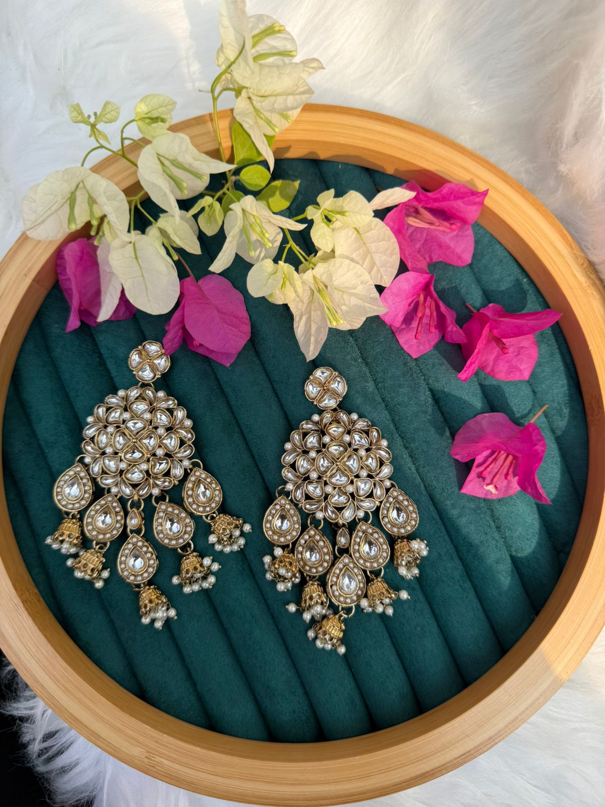 Royal Pearl Jhumka Earrings